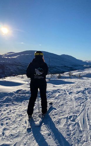 På lagrennski i Meråker